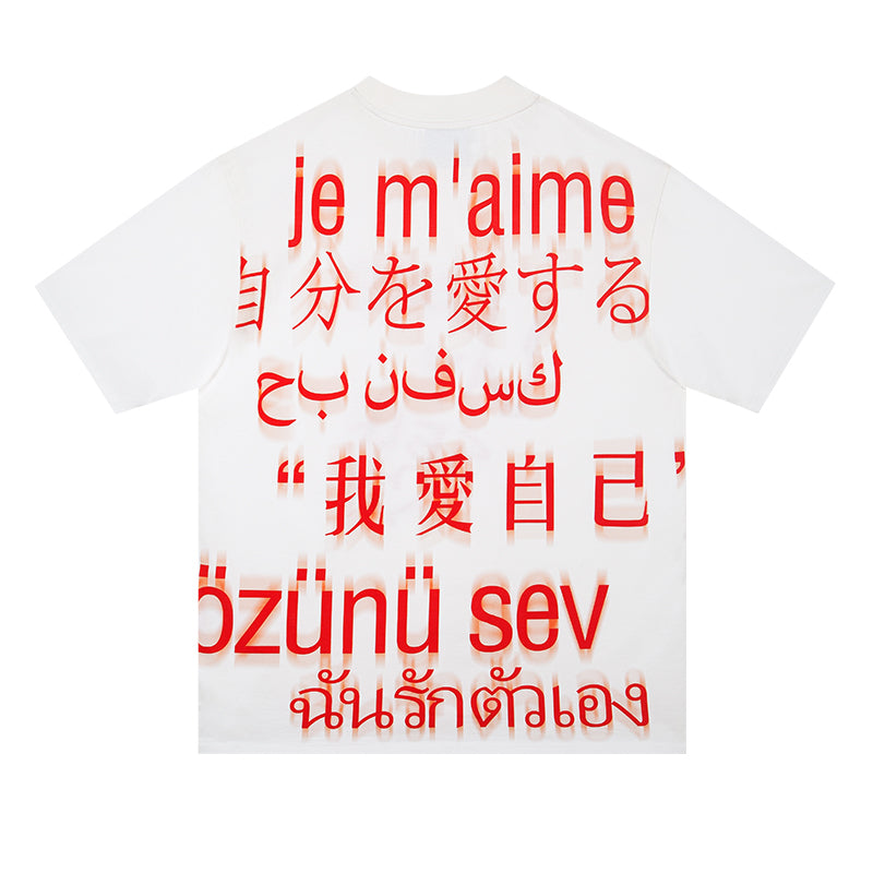 落書きプリントTシャツ DGA0001
